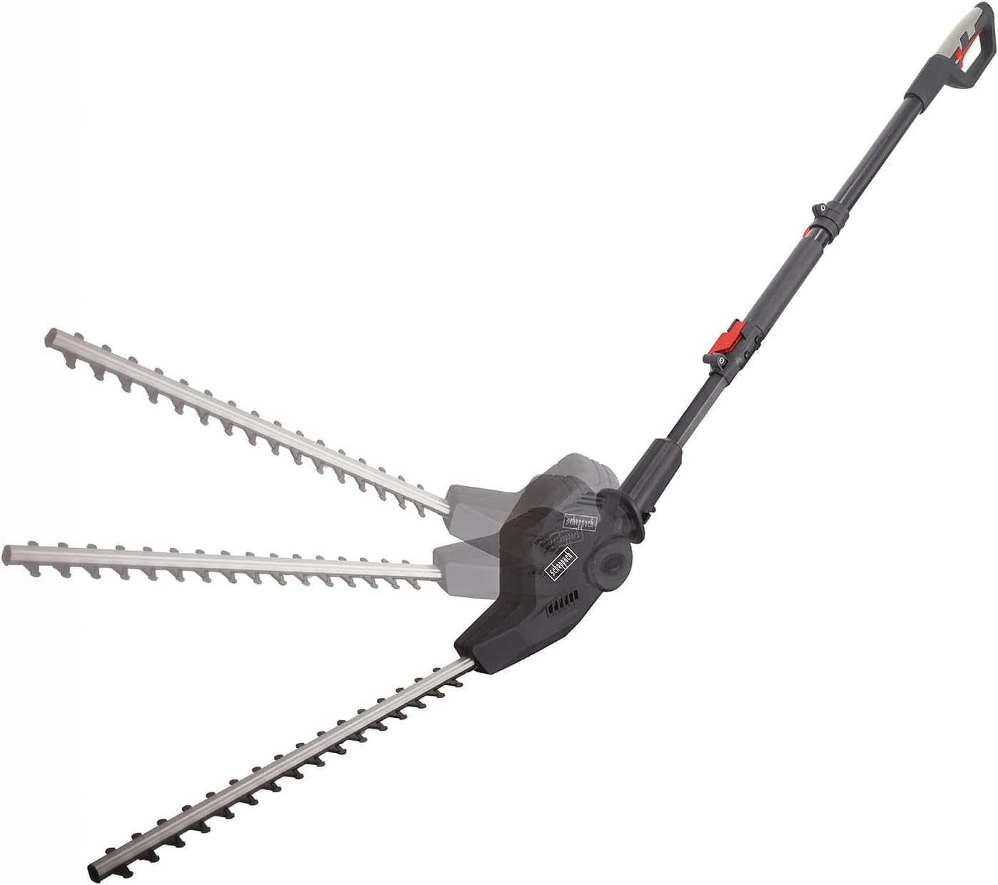 Scheppach Troncarami telescopico elettrico e tagliasiepi TPX710 | 230V 710W | estensibile fino a 4,5m di altezza di lavoro | sistema di cambio rapido | mini motosega | lama ProCut | incl. imbracatura