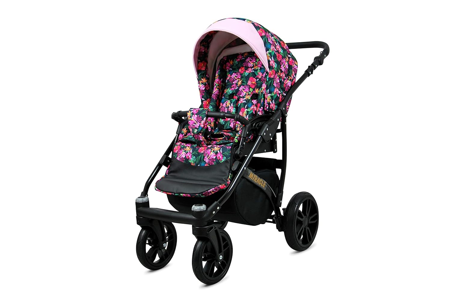 BabyLux® Bambimo Set Passeggino 3 in 1 - Optimal - incl. Navicella, Seduta Passeggino, Seggiolino Auto Ovetto - Seggiolino Auto - Set Passeggino - Passeggino Combinato con Borsa Fasciatoio, Parapioggia ecc.