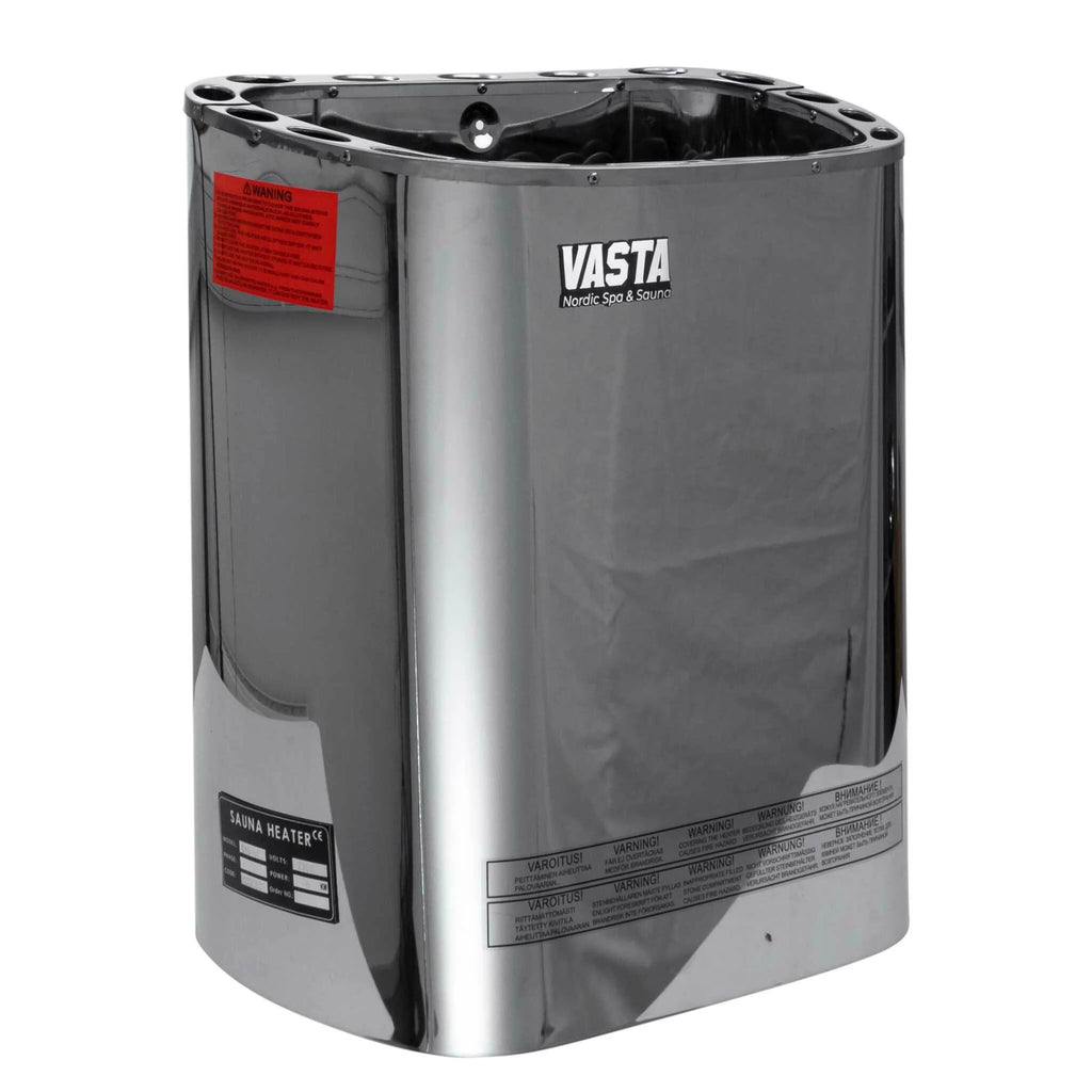 Vasta Stufa elettrica per sauna Blaze 8kW, controllo separato, 7-12m³, acciaio