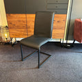 Ronald Schmitt Design Freischwinger Stuhl Laila Leder schwarz