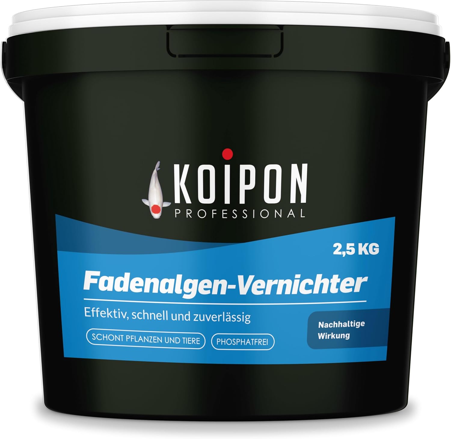 KOIPON Anti-Alghe a Filamento 25 kg, Antialghe Senza Fosfati, per la Lotta alle Alghe e Contro la Crescita di Alghe a Filamento nei Laghetti da Giardino