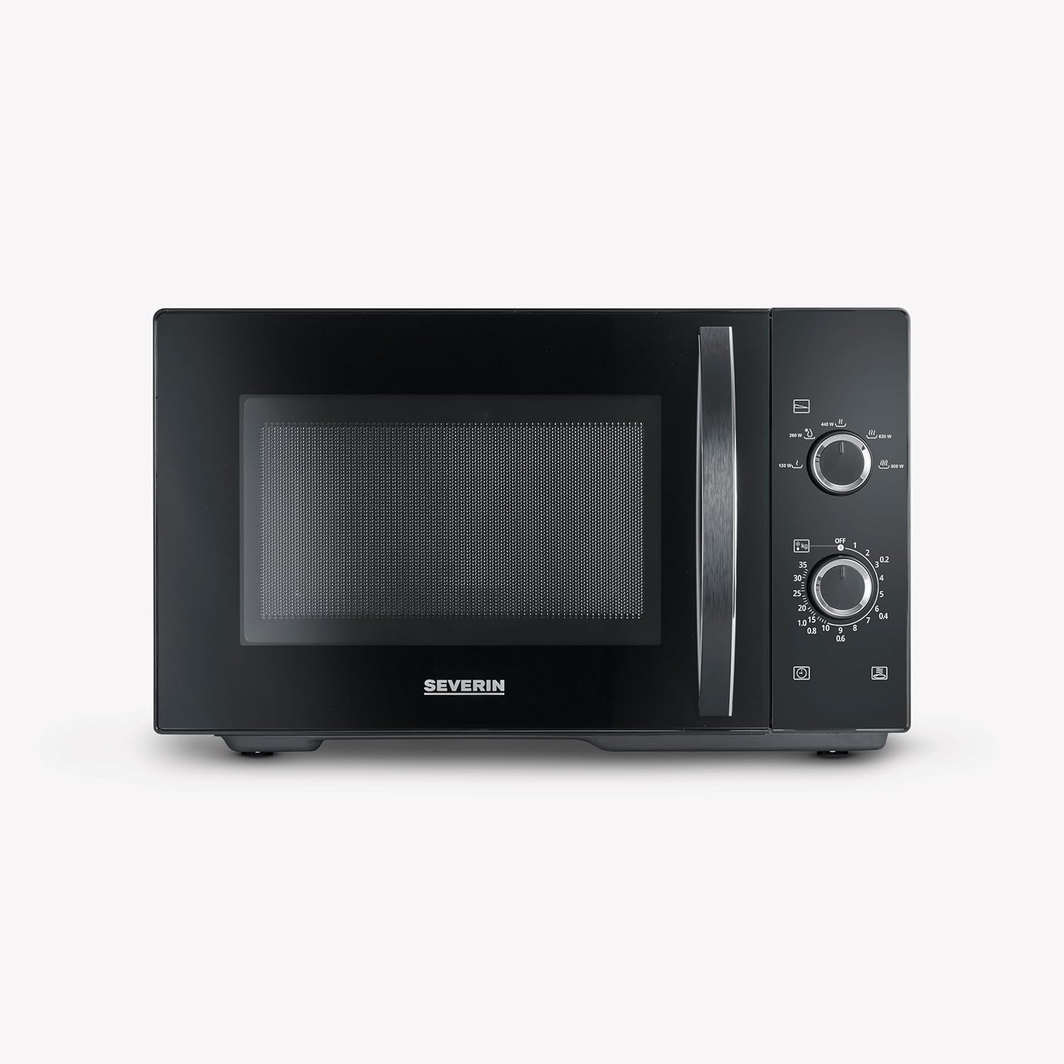 SEVERIN 2-in-1 Mikrowelle mit Grill 800 W, Grillofen mit 25 L Kapazitt und 9 Leistungsstufen, Mikrowelle mit Grillrost und Drehteller, silber, MW 7785