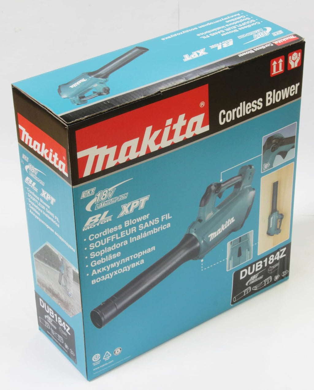 Makita DUB184Z Soffiatore a batteria 18 V (senza batteria, senza caricabatterie), Benzina, 1