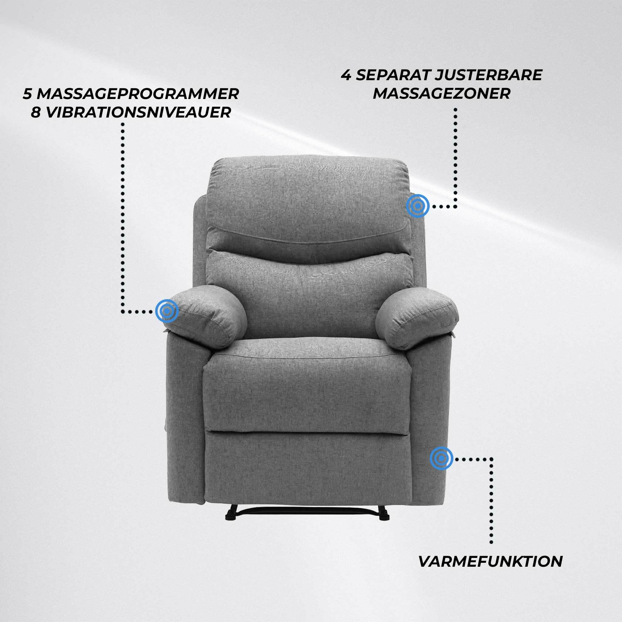 Lykke Massagestoel, grigio