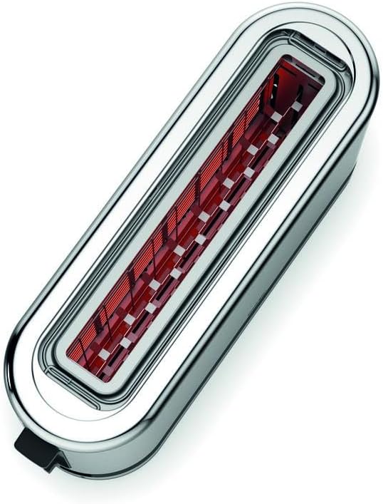 WMF Küchenminis Tostapane a fessura lunga con accessorio scaldabriosche, 2 fette, XXL, funzione bagel, 7 livelli di doratura, 900W, Tostapane acciaio inox opaco