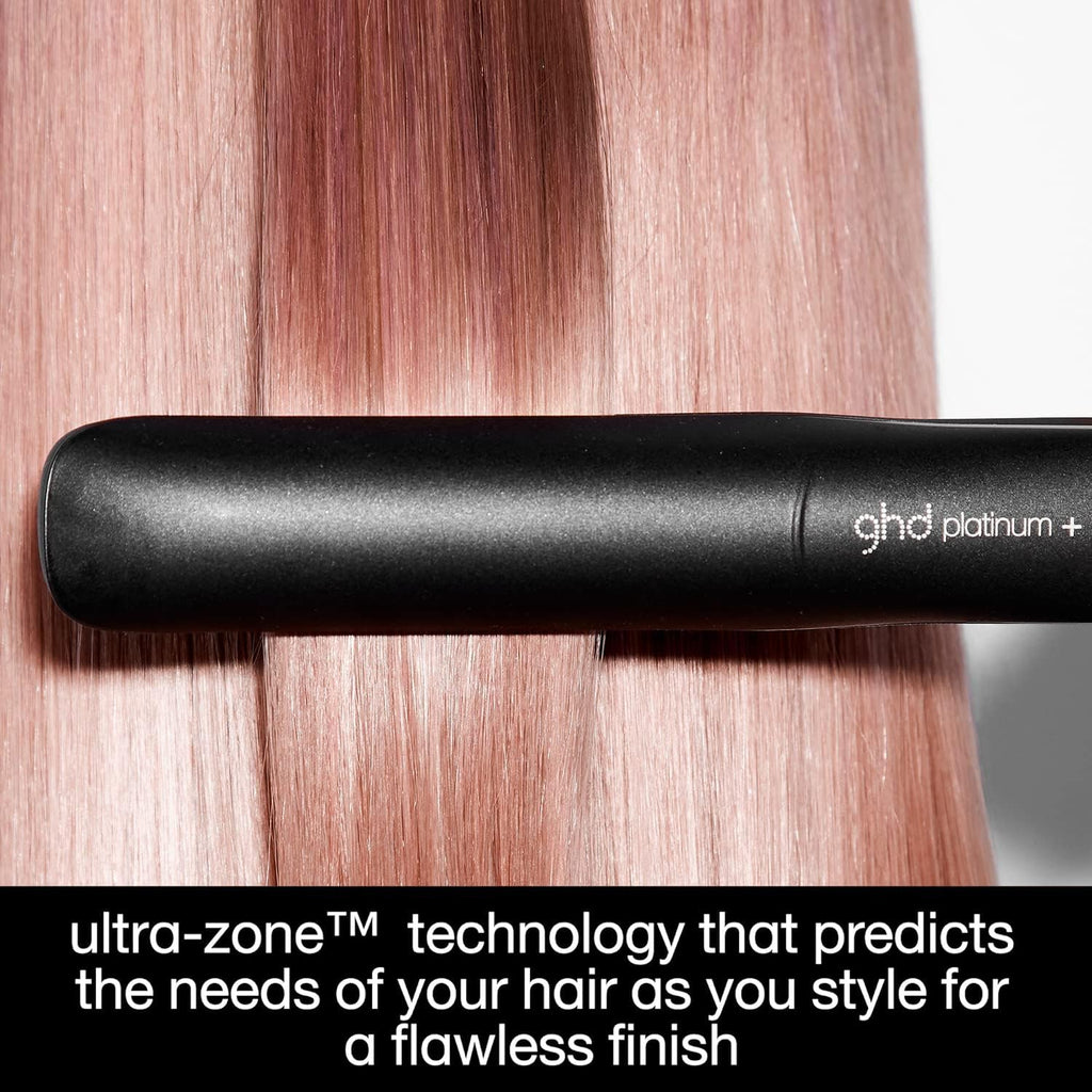 ghd Platinum+ Piastra per Capelli e Styler Professionale Nero - Capelli più forti, più lucidi, protezione colore - Per Tutti i Tipi di Capelli