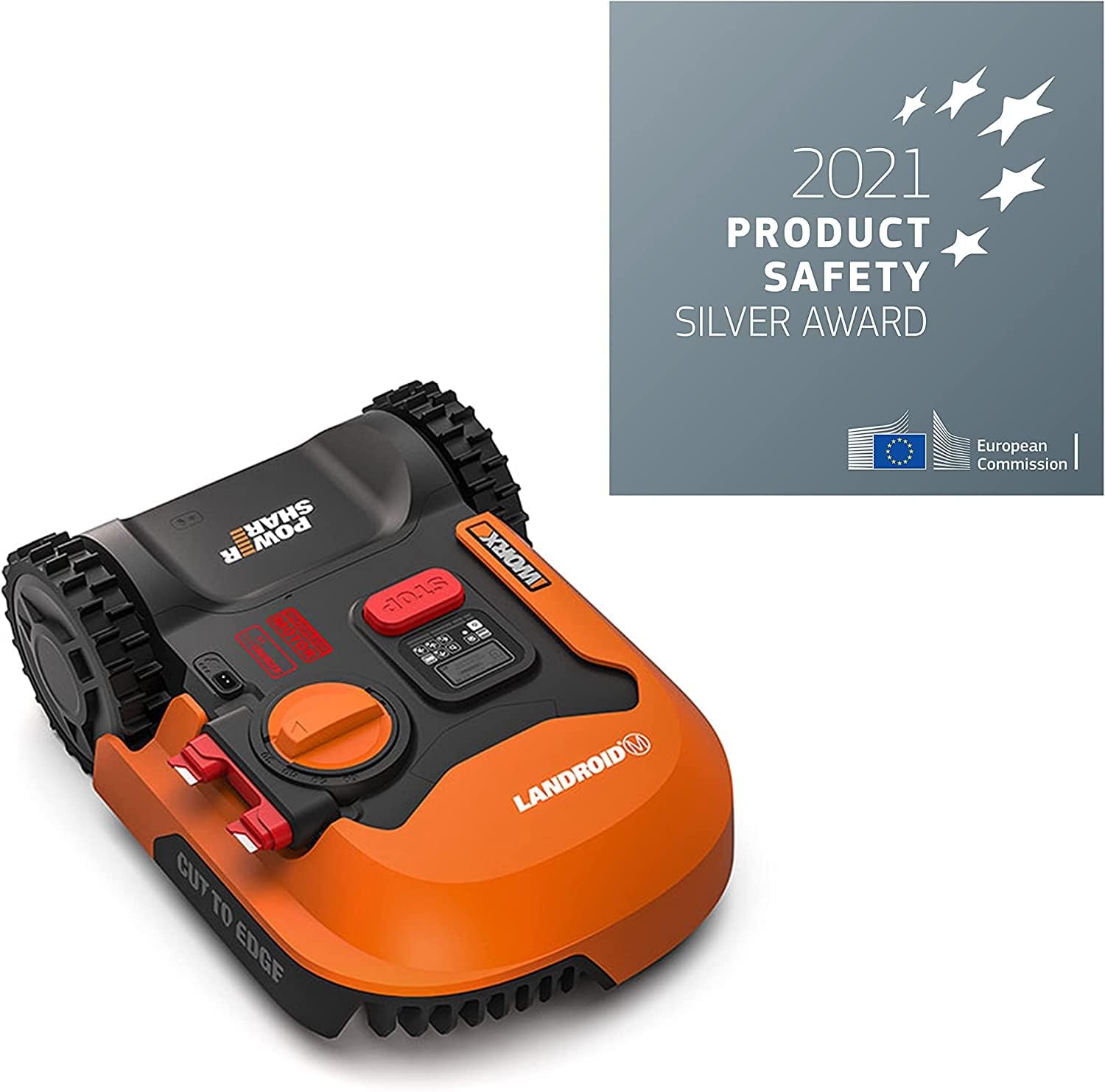 WORX Landroid Vision M600 Robot rasaerba WR206E.1 per giardini fino a 600m - Robot tagliaerba intelligente senza filo perimetrale - WLAN & Bluetooth - prevenzione attiva degli ostacoli con tecnologia AI - controllo tramite APP