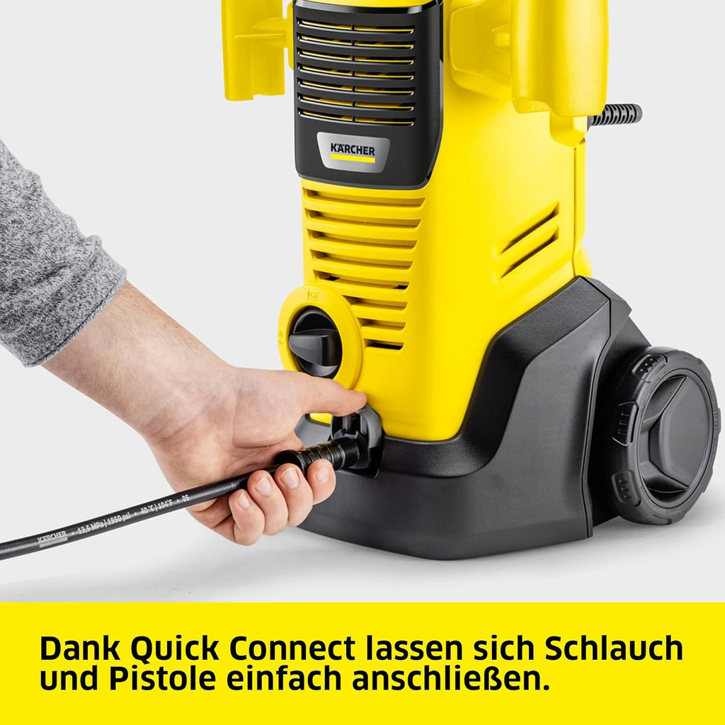 Idropulitrice Kärcher K 3 Power Control Home, Pressione: max. 120 bar, Portata: 380 l/h, Resa per area: 25 m²/h, Filtro dell'acqua, Peso: 4,4 kg, Pistola ad alta pressione, Ugello rotante, Lancia Vario Power, Home Kit