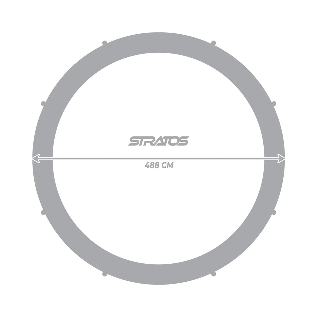 Stratos Trampolin 488 cm / 16 ft