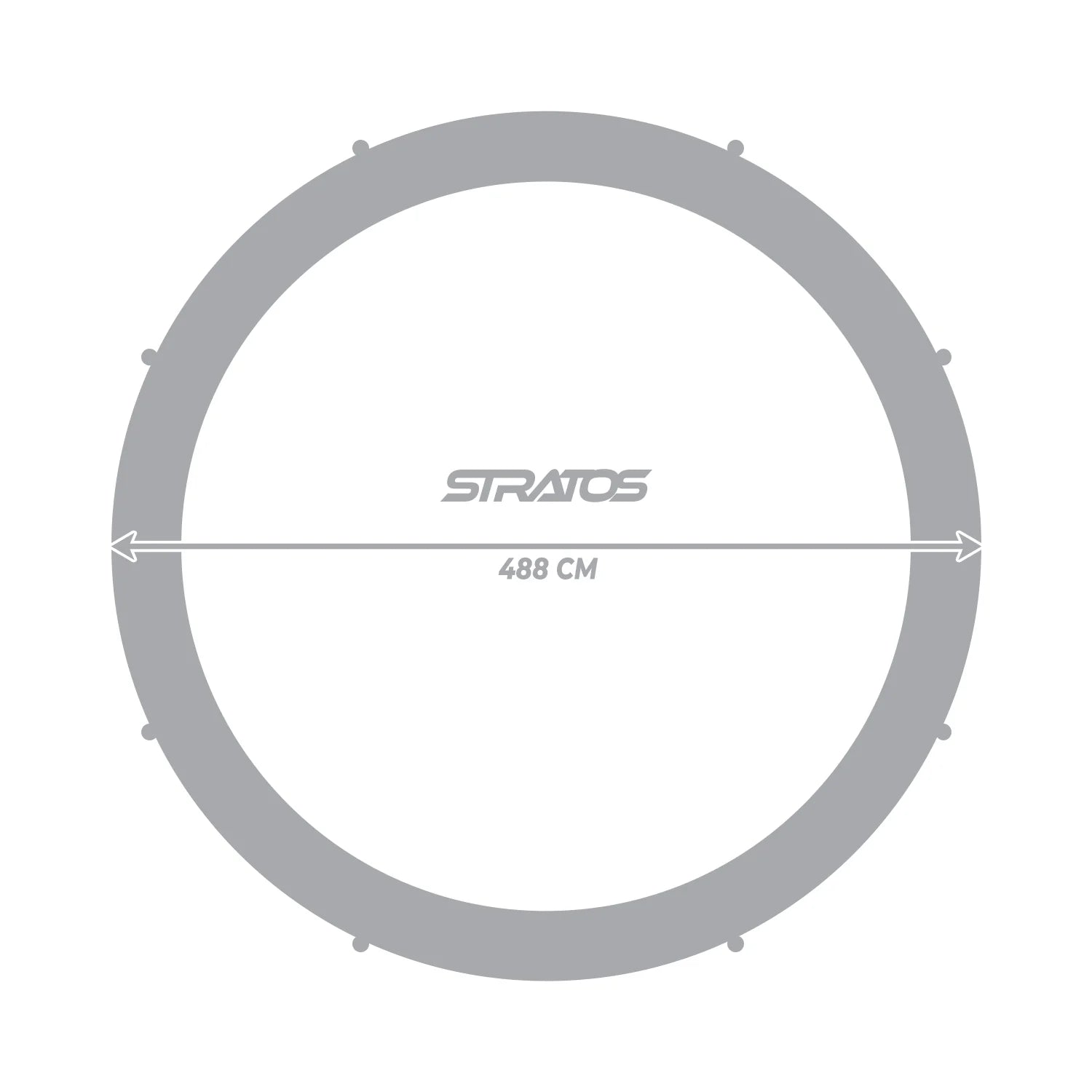 Stratos Trampolin 488 cm / 16 ft