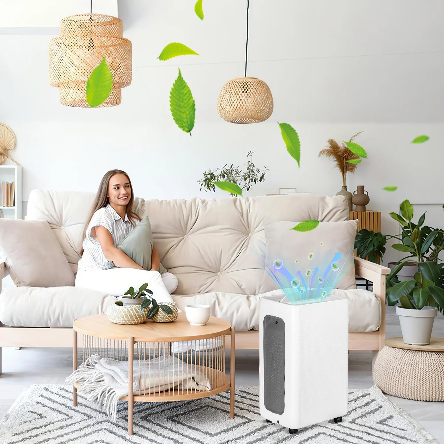 Sonnewelt Luftentfeuchter 26L mit Timerfunktion, Wschetrockungsfunktion, Abtaufunktion