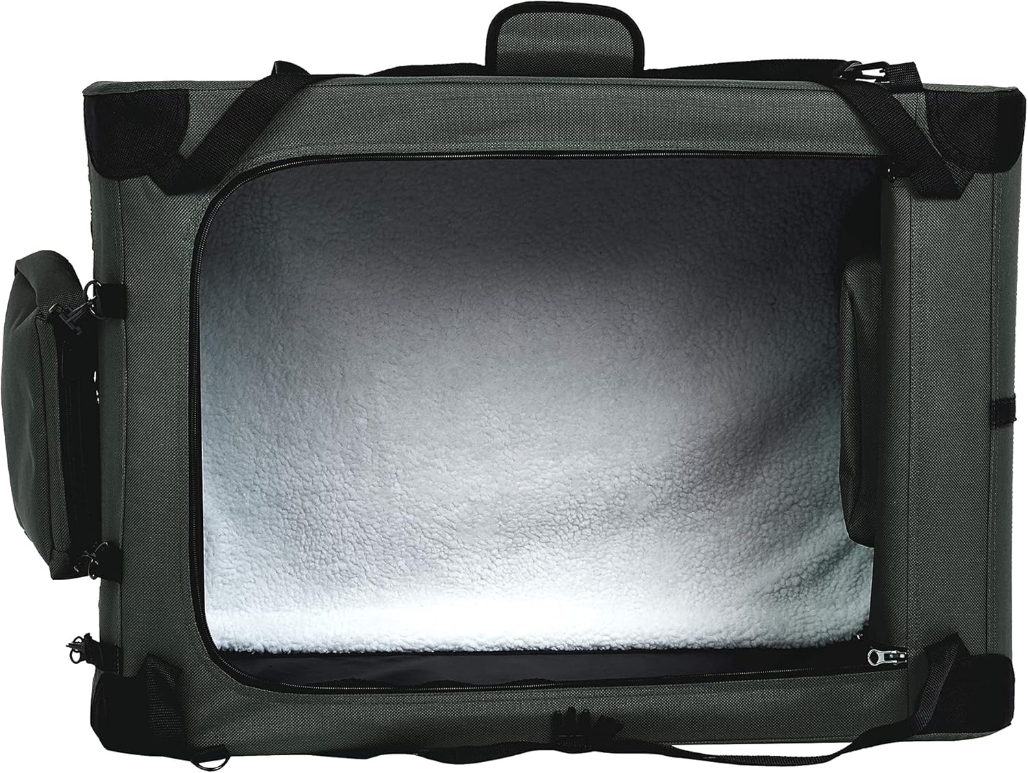 Amazon Basics – Morbida borsa pieghevole per animali domestici, 30 pollici/76,2 cm, grigia