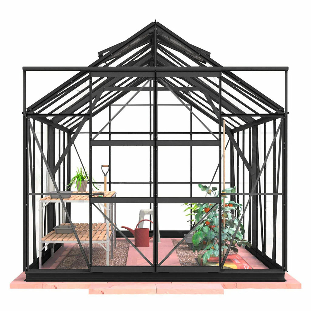 Lykke Gewchshaus Hybrid 11,3m2, schwarz