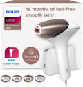 Philips Lumea Serie 8000, dispositivo per la depilazione a luce pulsata (IPL), alternativa alla depilazione laser, tecnologia SenseIQ, 4 accessori per corpo, viso, zona bikini e ascelle, modello BRI948/00