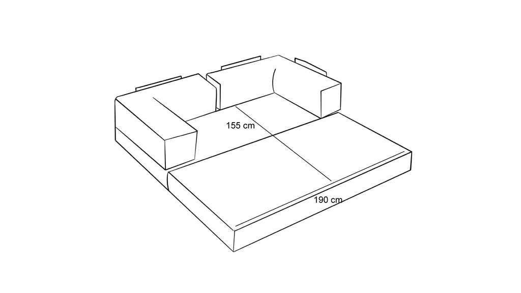 Divano 3 posti Comfort - Panna