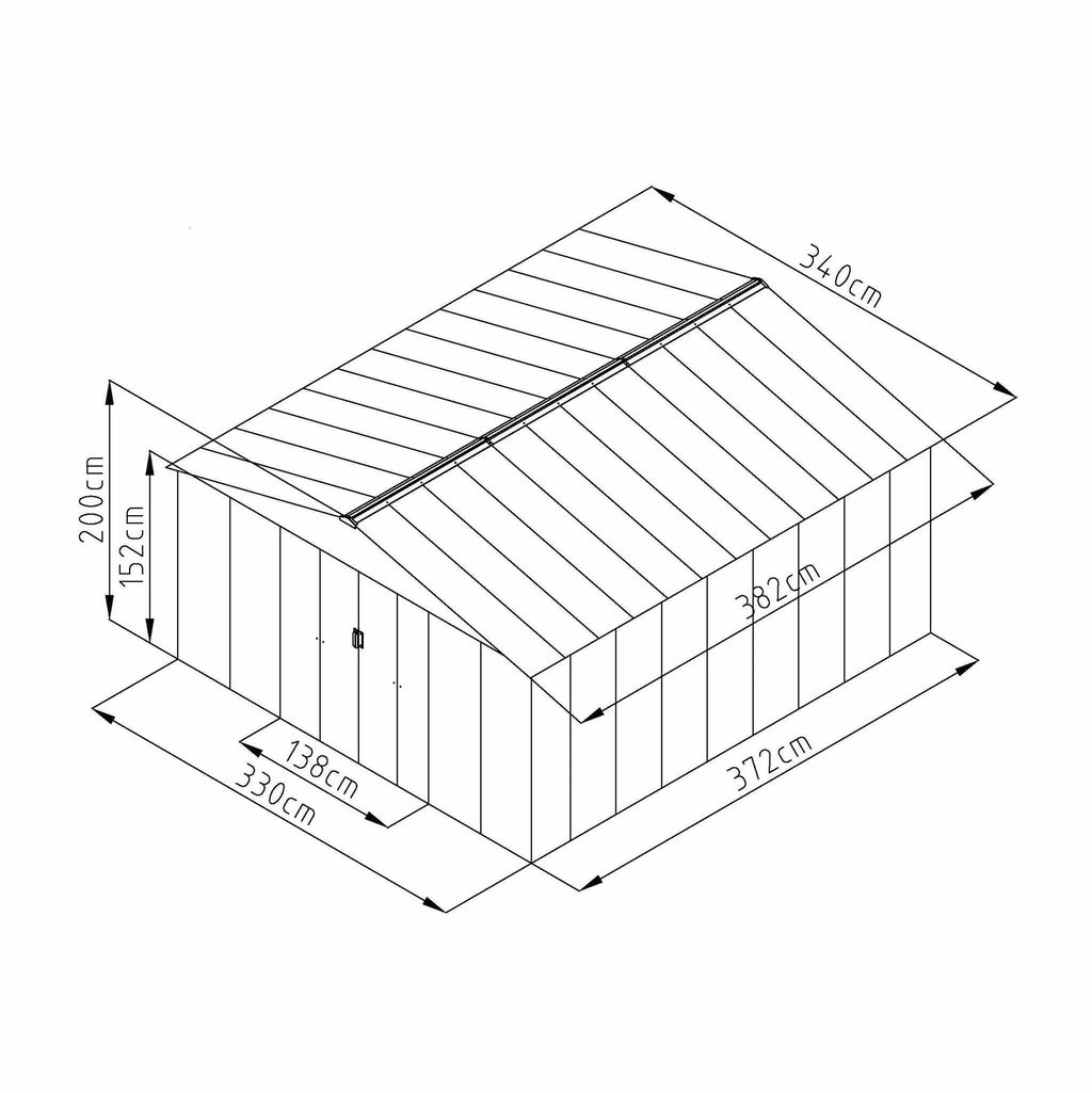 Fornorth Gerteschuppen, 12,99m²