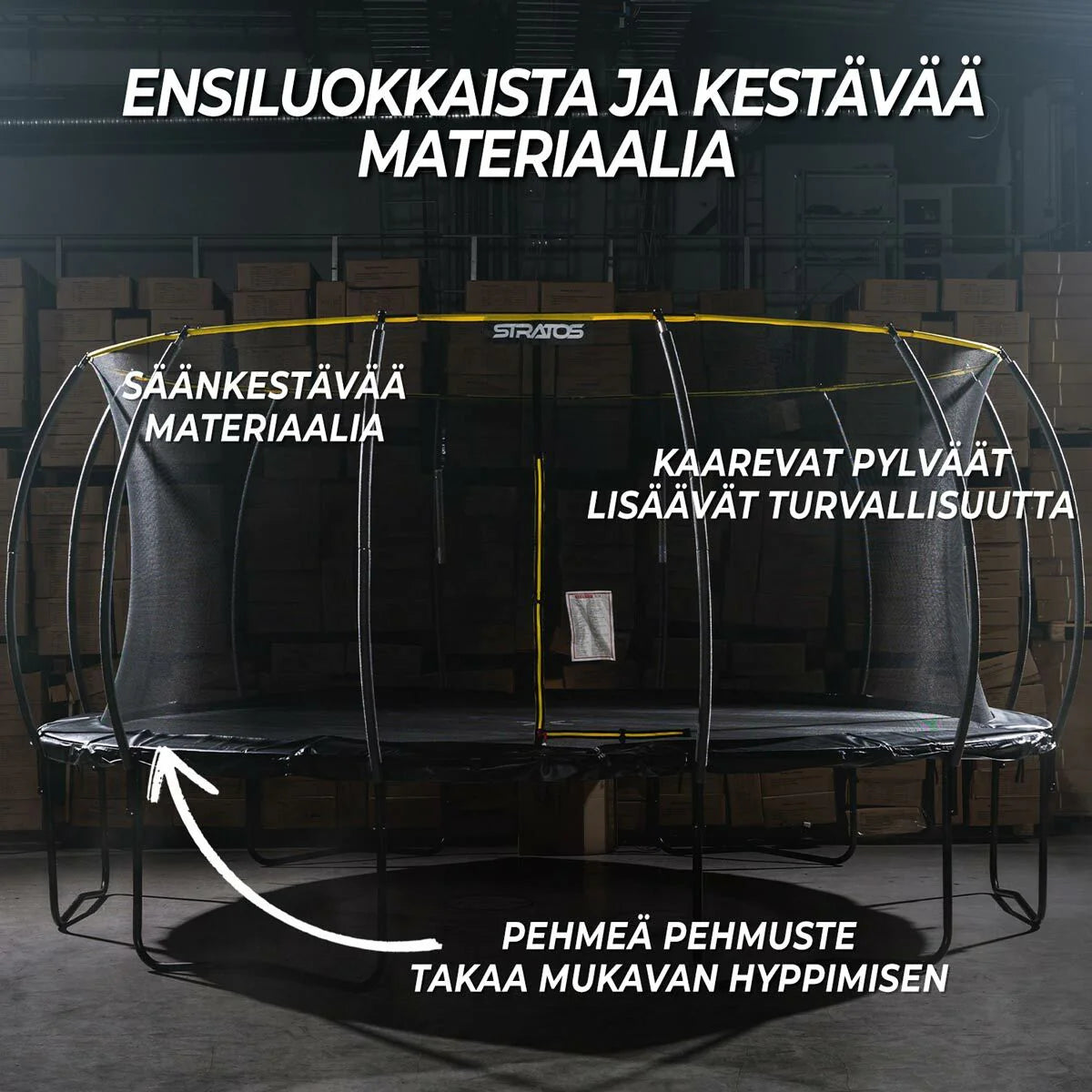 Stratos Trampolin 488 cm / 16 ft