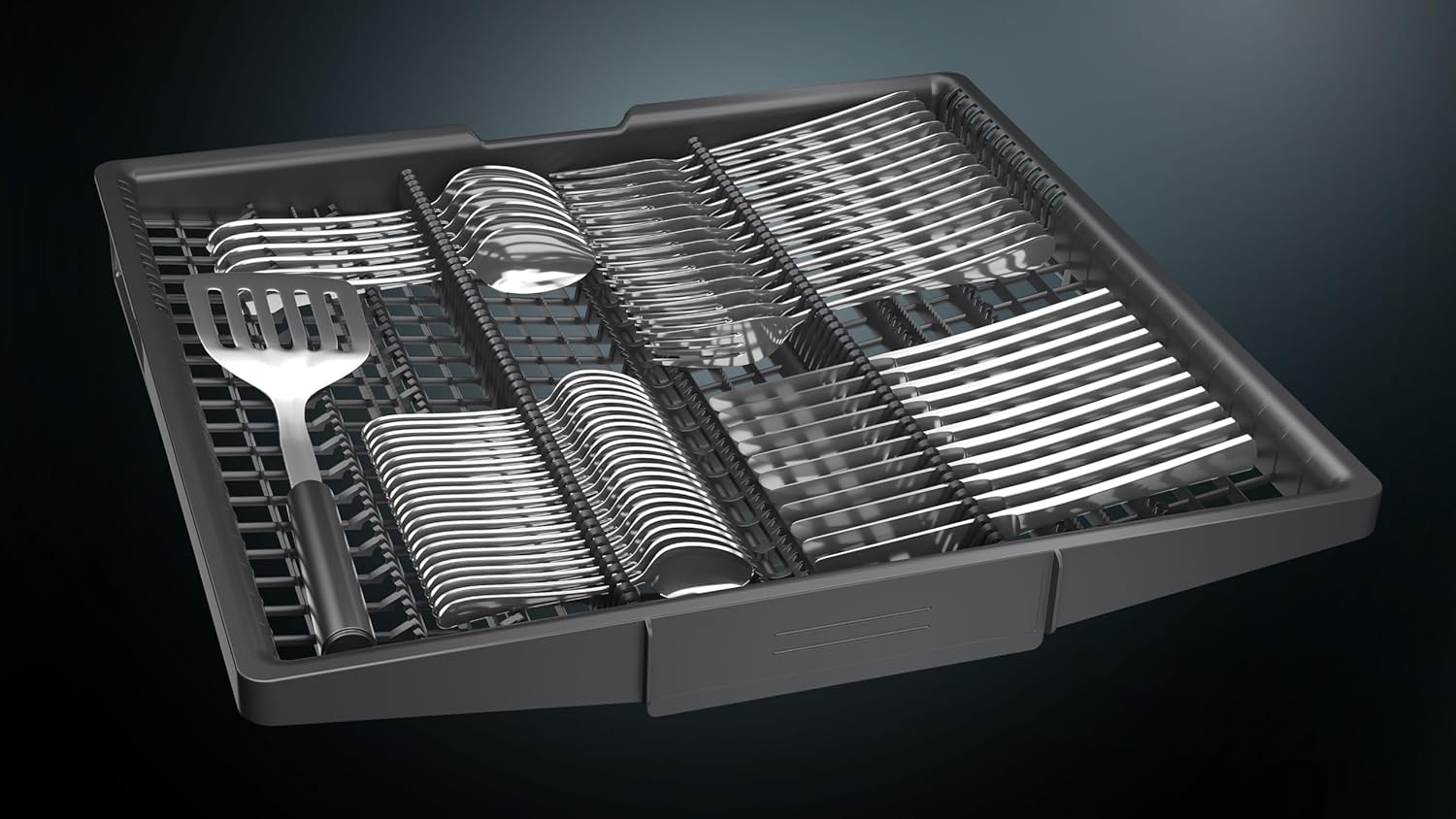 Siemens SN43ES14VE, lavastoviglie intelligente iQ300, lavastoviglie da incasso con cassetto portaposate, 60 cm, apertura automatica della porta grazie ad autoOpen dry, particolarmente silenziosa con motore iQdrive, aquaStop, acciaio inossidabile