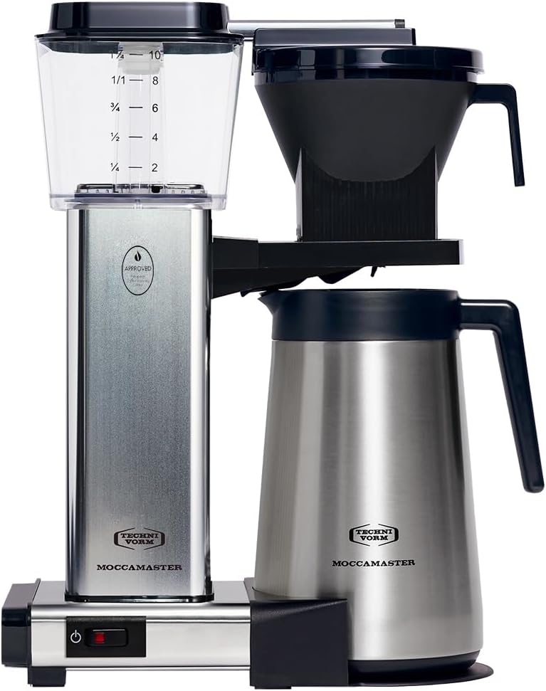 Moccamaster KBGT, Macchina da caffè con filtro e brocca termica, Macchina da caffè con filtro, Bianco sporco, 1.25L