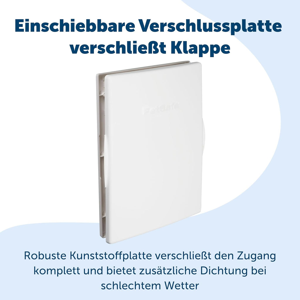 PetSafe Aluminium-Haustiertür für extremes Wetter , Energieeffiziente Katzen- und Hundeklappe, Für Haustiere bis 18 kg, Gre M