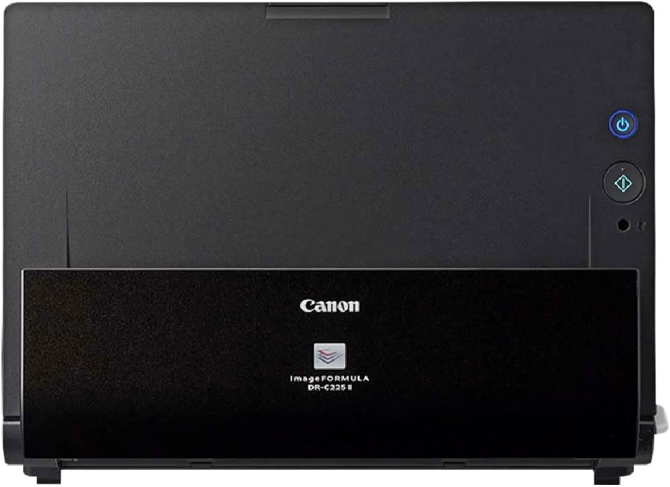 Canon DR-C225 II - Scanner di documenti imageFORMULA (duplex, alimentazione, colore, 600dpi, 25 ppm, PDF OCR, compatto, nero)