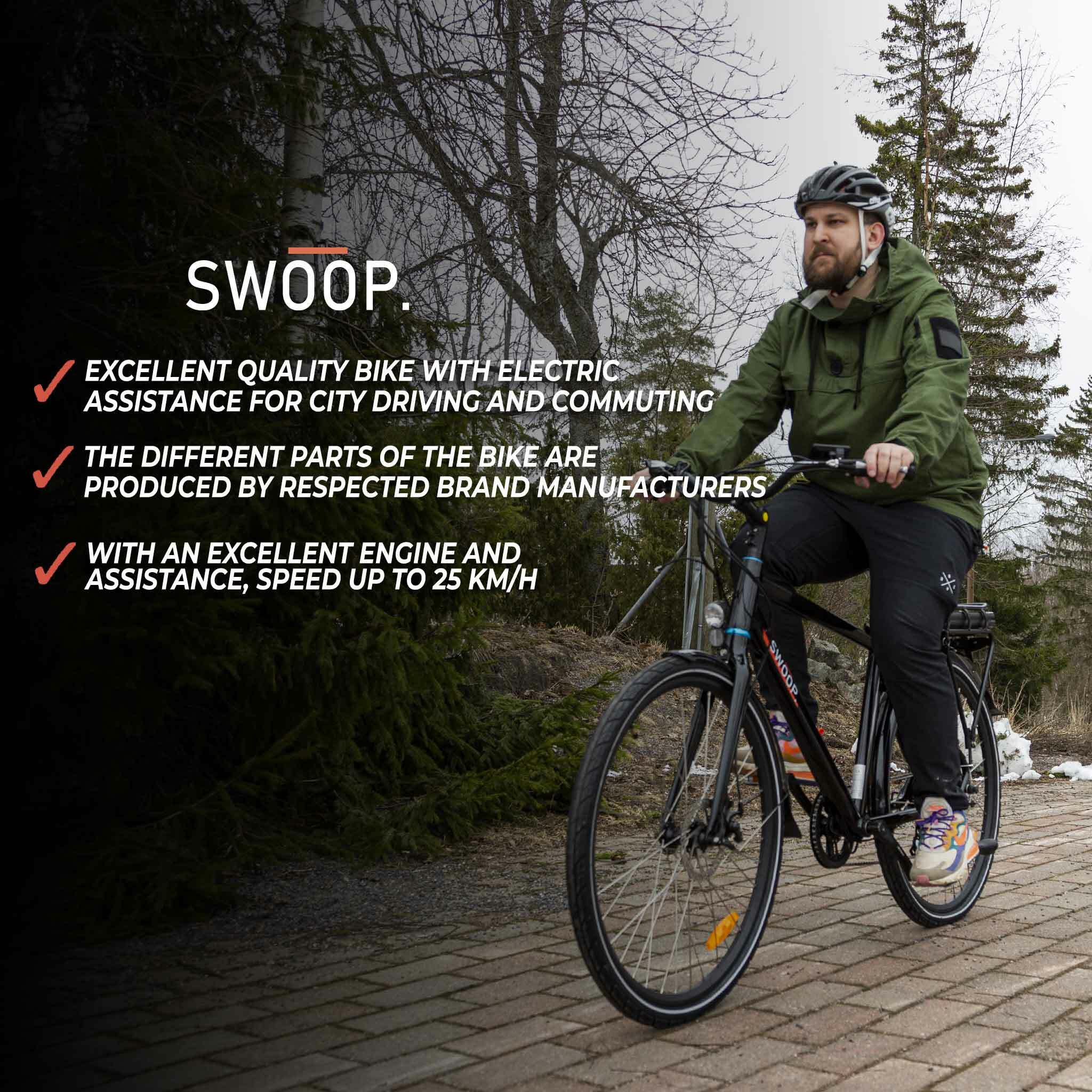Swoop Bicicletta elettrica City, Uomo 28