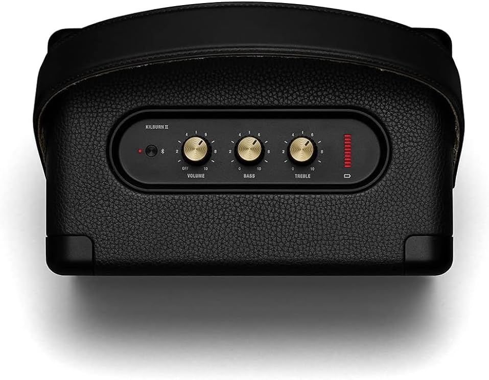 Marshall Kilburn II Altoparlante Portatile Bluetooth Resistente all'Acqua, Senza Fili - Nero e Ottone