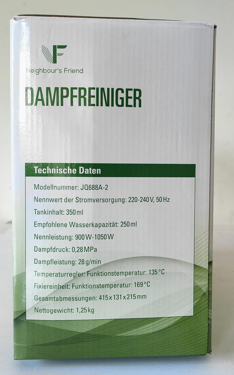 Neighbour's Friend Dampfreiniger Handgert mit vielen Aufstzen 350ml Tank I Leistungsstarker Handdampfreiniger 3,5 Bar I Dampf Gert Fenster mit Dampfregulierung