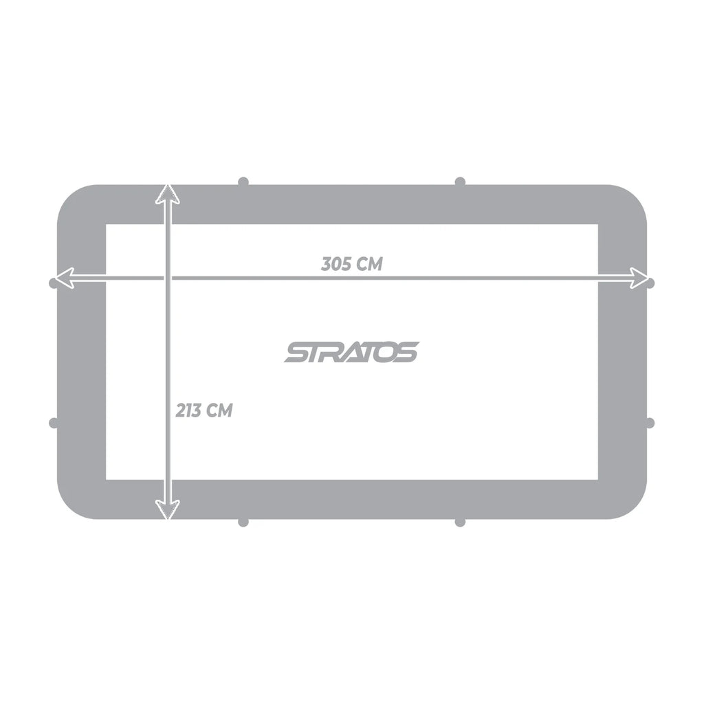 Stratos Trampolino Rettangolare 213 x 305 cm / 7 x 10 piedi