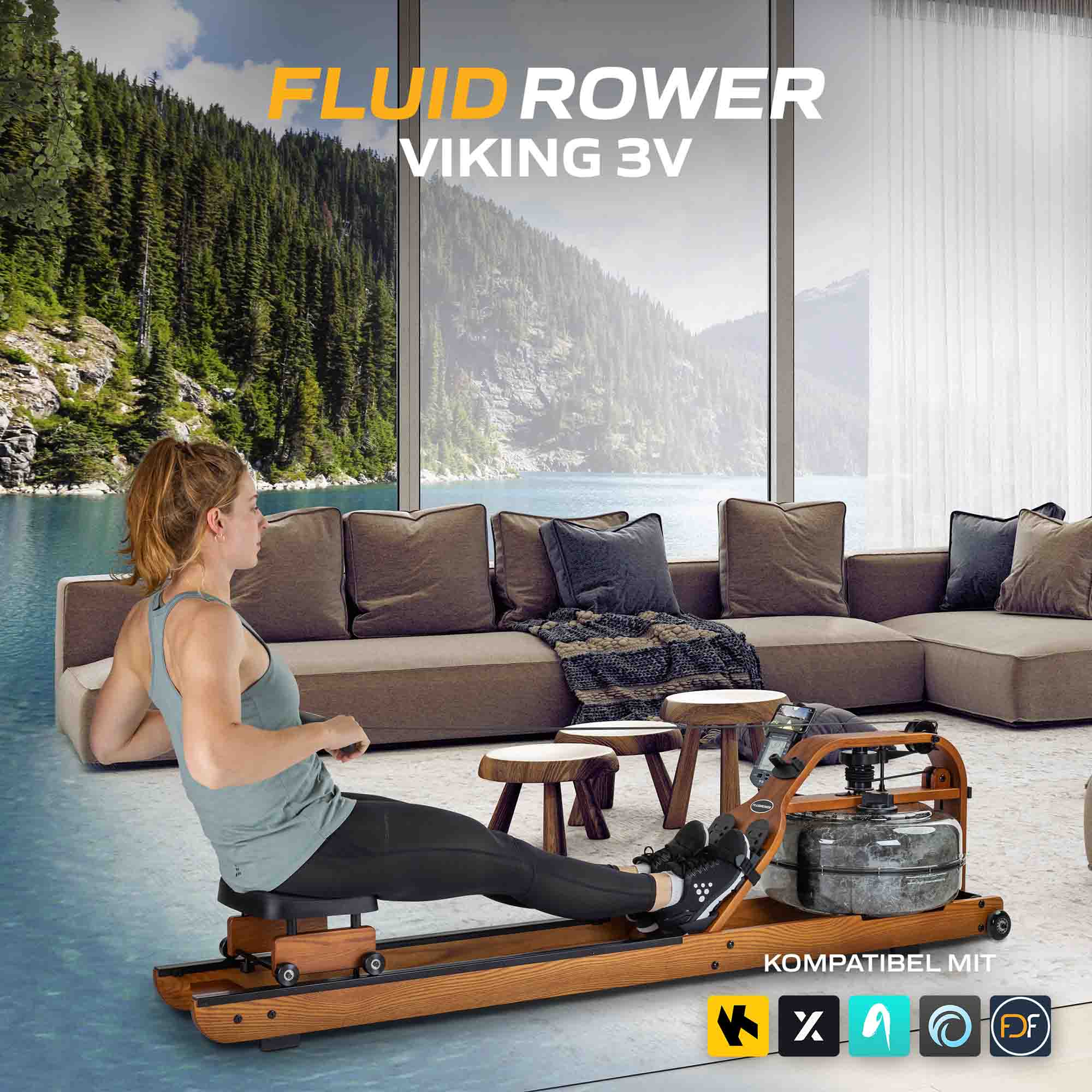 Fluid Rower Rudergert Viking 3 V