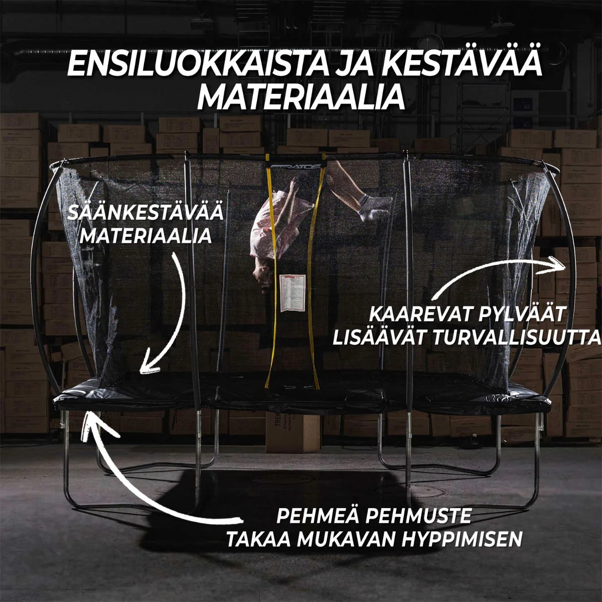 Stratos Trampolin Rechteckig 244 x 366 cm / 8 x 12 ft