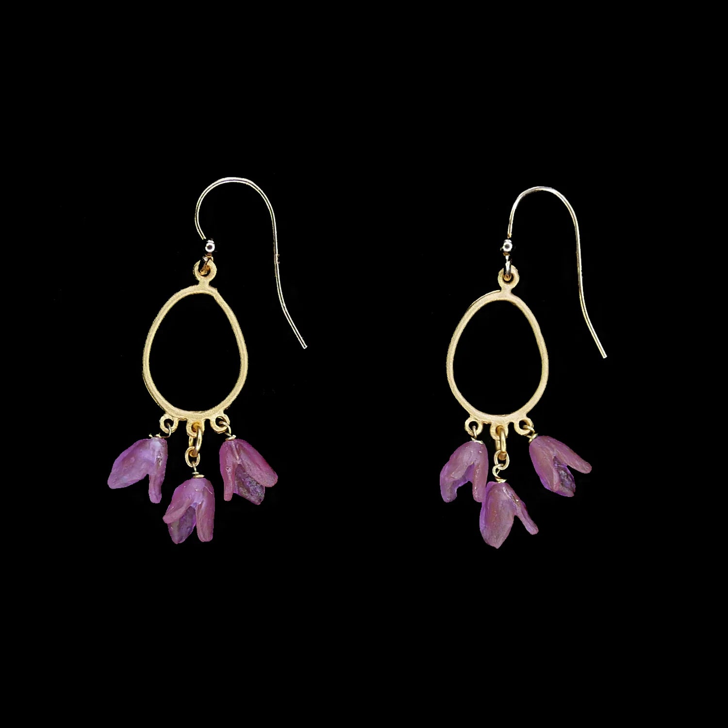 Apfelblüte - Ohrhnger Oval klein