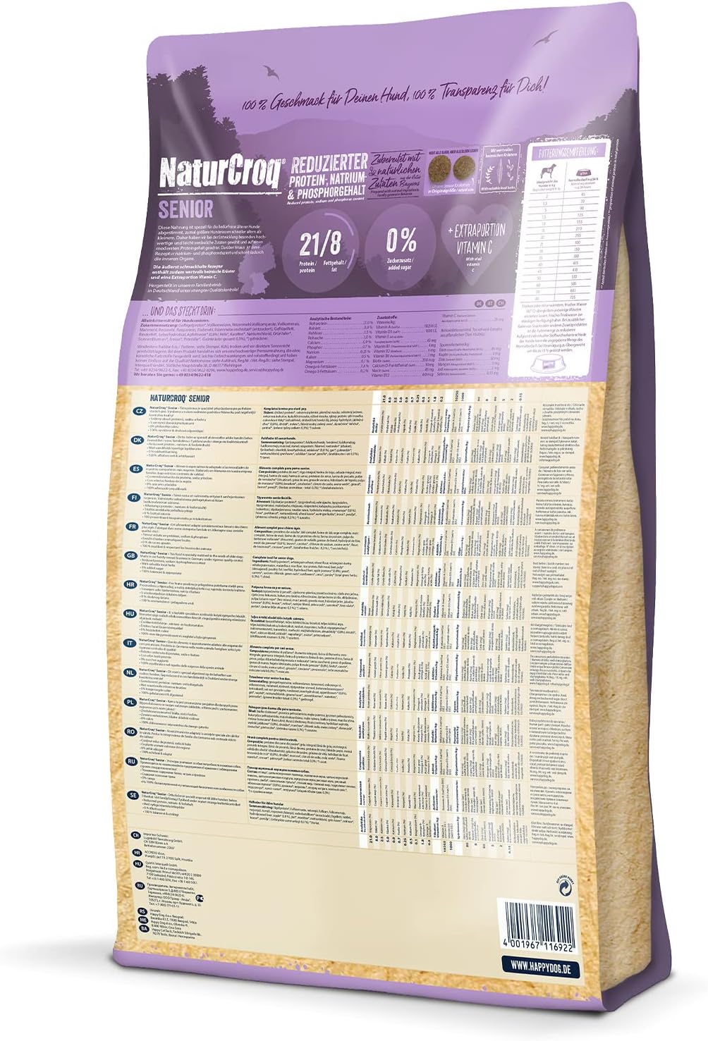 Happy Dog Premium NaturCroq Grainfree 15 kg