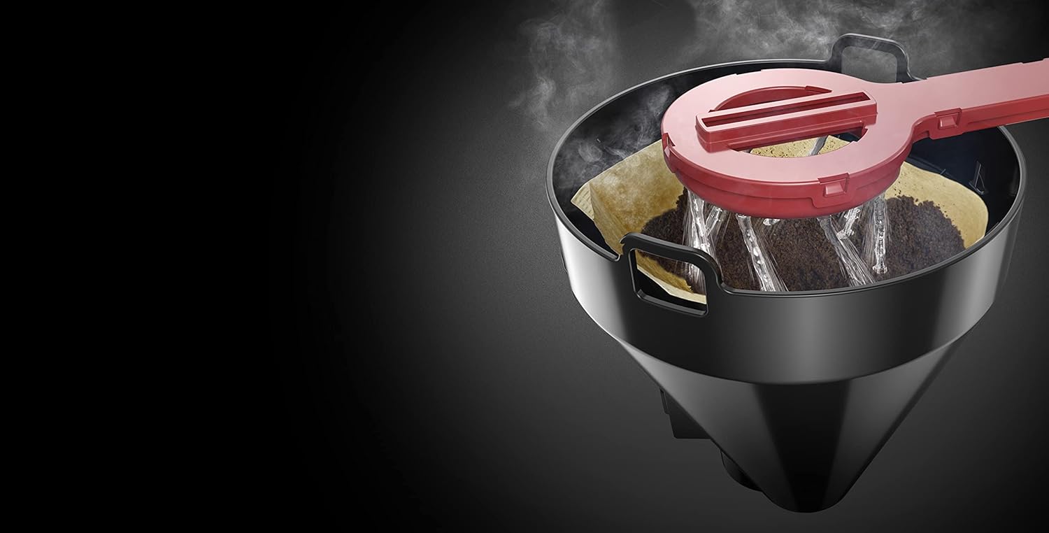Russell Hobbs Set Colazione Colours+ Rosso: Macchina da caffè [Timer digitale, Doccetta per estrazione e aroma ottimali] 24031-56 + Bollitore [1,7l, 2400W] 20412-70 + Tostapane [per 2 fette] 26554-56
