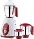 Bajaj Majesty Classic Indian Mixer Grinder, 750W (Rosso Bianco) 3 Contenitori |Adattatore Internazionale Extra|1 Mese di Garanzia|2 Anni di Garanzia sul Motore