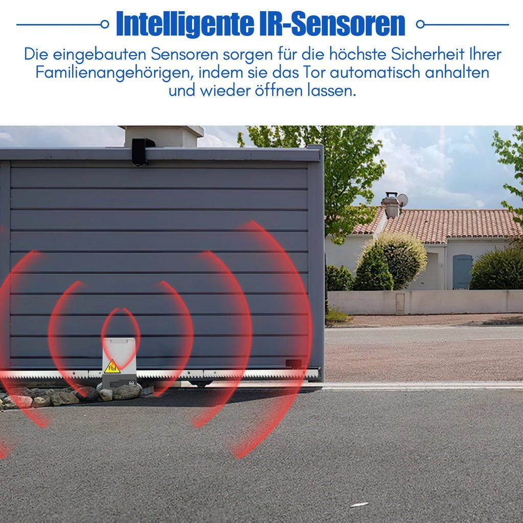 Sonnewelt - Apriporta Automatico per Cancello Scorrevole da 370W/550W/750W