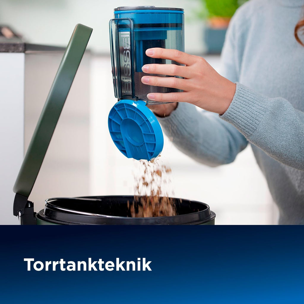 BISSELL Vac & Steam Titanium | Aspirapolvere e lavapavimenti a vapore 2-in-1 | Progettato per pavimenti duri, piastrelle, pavimenti in legno | Funzione di controllo del vapore | Senza sporco e germi | Senza prodotti chimici | 81 dB | 1977N