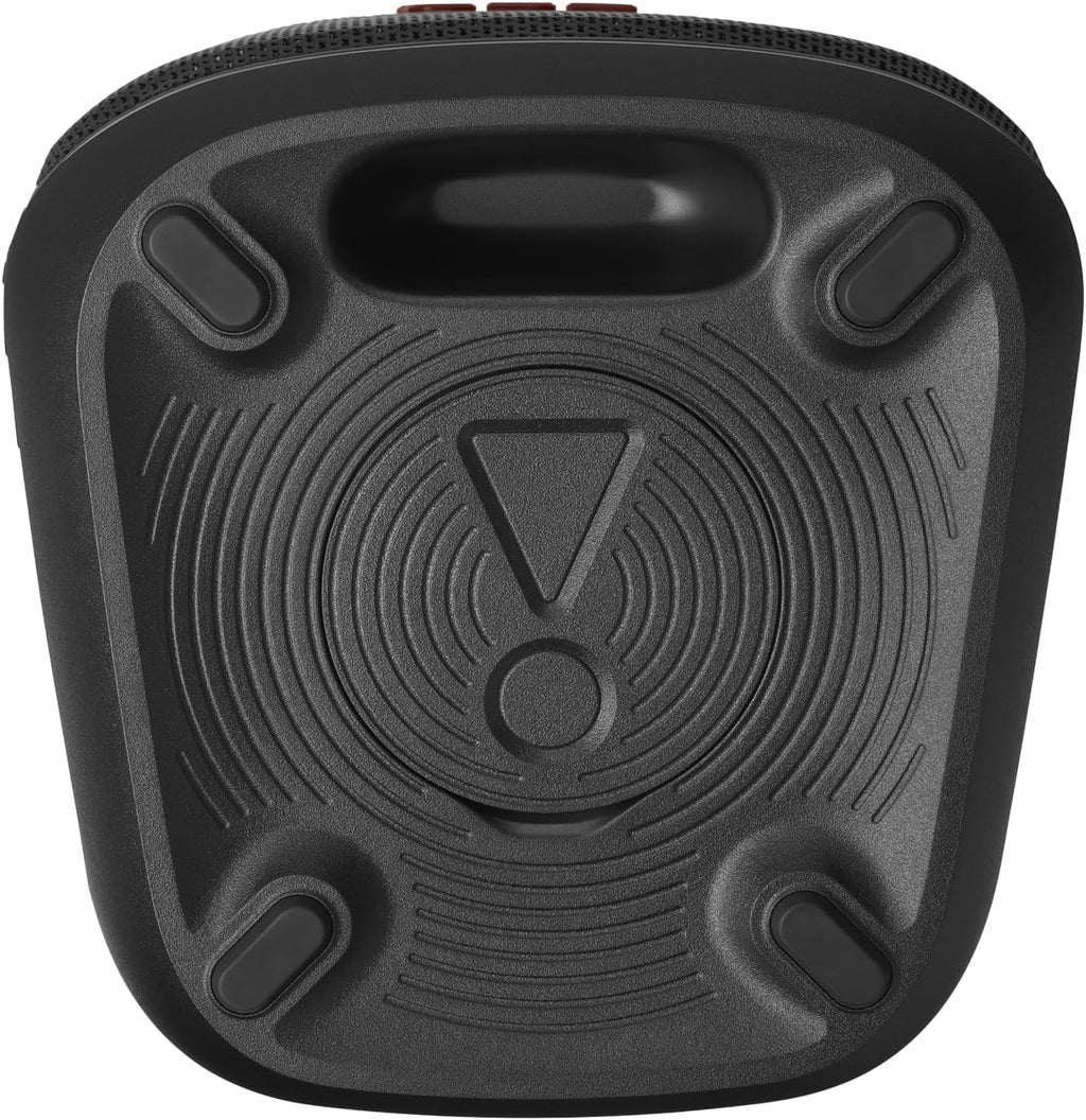 JBL Partybox Stage 120 in Schwarz – Tragbare Bluetooth-Lautsprecher-Box mit JBL Pro Sound, Lichtshow, KI-Sound-Boost und Teleskopgriff – 12 h Laufzeit
