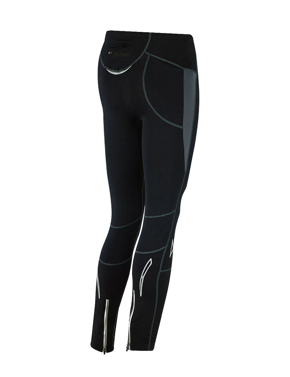 Herren Thermo Fahrradhose Pro T Schwarz-Grau Setprodukt