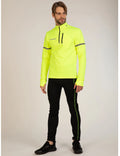 Completo Invernale da Ciclismo Termico da Uomo a Maniche Lunghe Neon-Nero