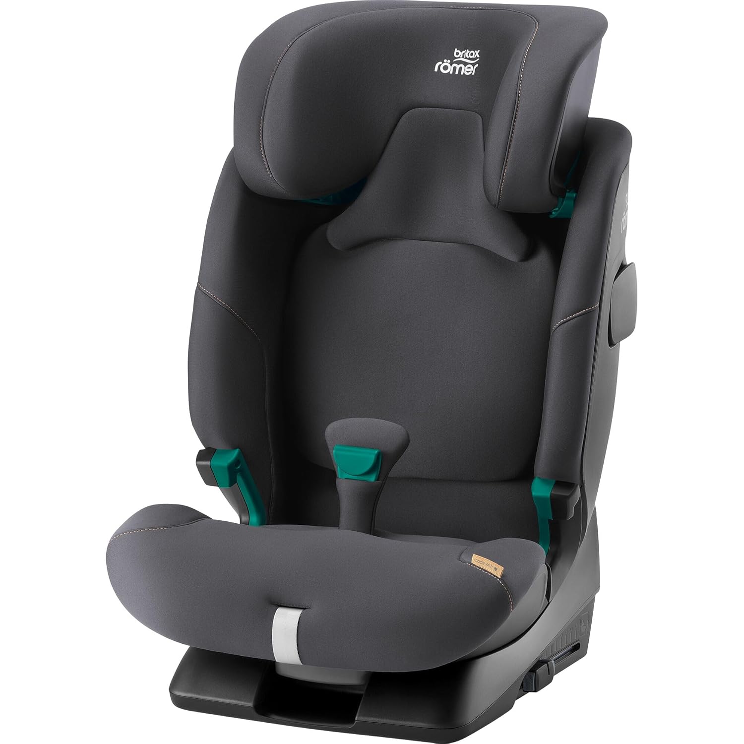 BRITAX RÖMER Seggiolino auto ADVANSAFIX 2 Z-LINE, per bambini da 76-150 cm (i-Size) con e senza ISOFIX, 15 mesi a 12 anni, Space Black