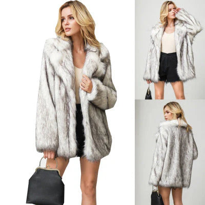 Lozenda - Elegante giacca invernale in pelliccia sintetica