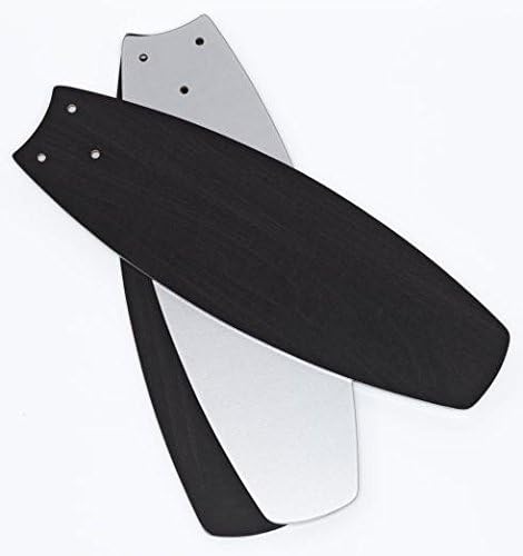 72290 Jet Plus, moderno ventilatore da soffitto da 105 cm con illuminazione di Westinghouse Lighting, finitura in nichel spazzolato, con faretti, telecomando incluso