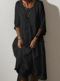 Rainey - Maxikleid mit lockerem Rundhalsausschnitt