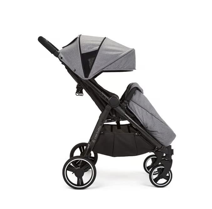 Ickle Bubba Venus Prime Passeggino Gemellare - Adatto dalla Nascita fino a 15 kg (circa 3 anni), Passeggino Leggero Pieghevole per Gemelli con Culla Morbida per Neonati, 2 Coprigambe e Parapioggia (Nero)
