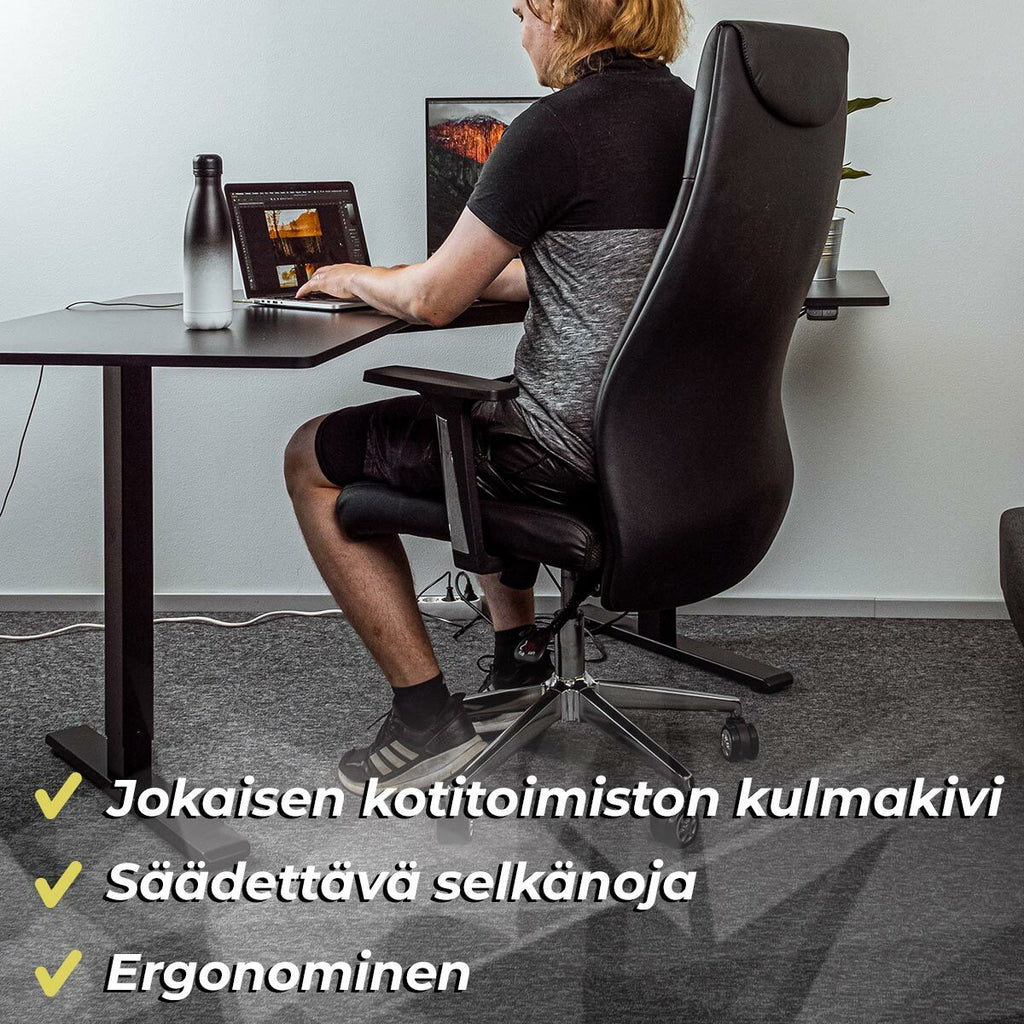 Lykke Bürostuhl Boss, Schwarz