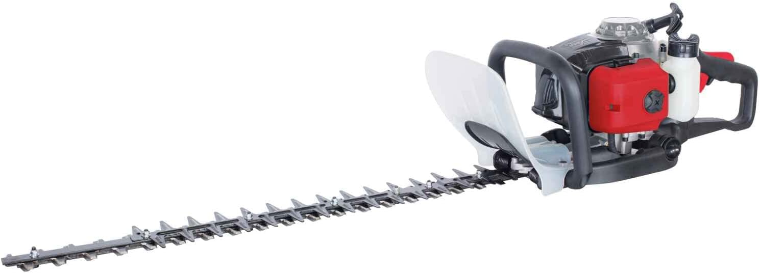Scheppach Benzin Heckenschere HTH250/240P (1,0 PS, Schnittlänge: 600mm, Schnitt- Ø: 27mm, 180° drehbarer Handgriff mit Vibrationsschutz, Schnellstop-Bremsfunktion)+