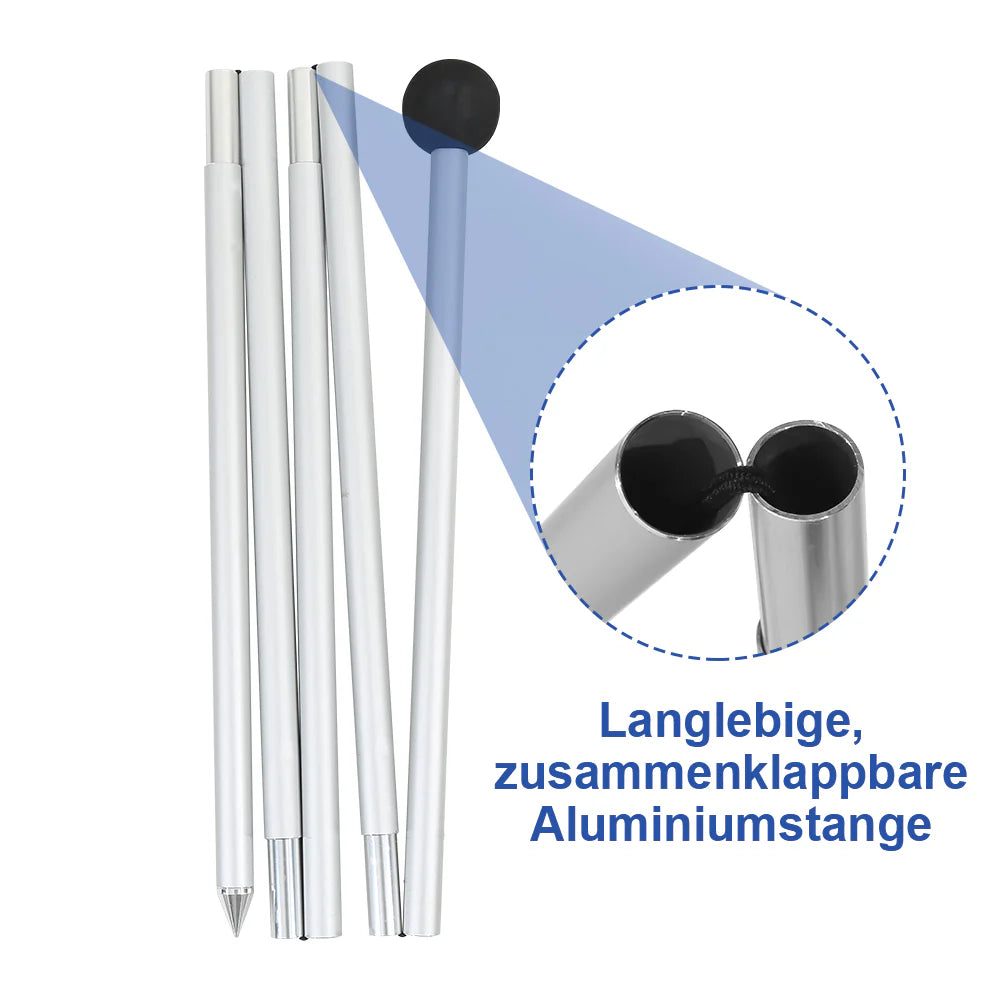 Sonnewelt Parasole da spiaggia 3×3m UPF50