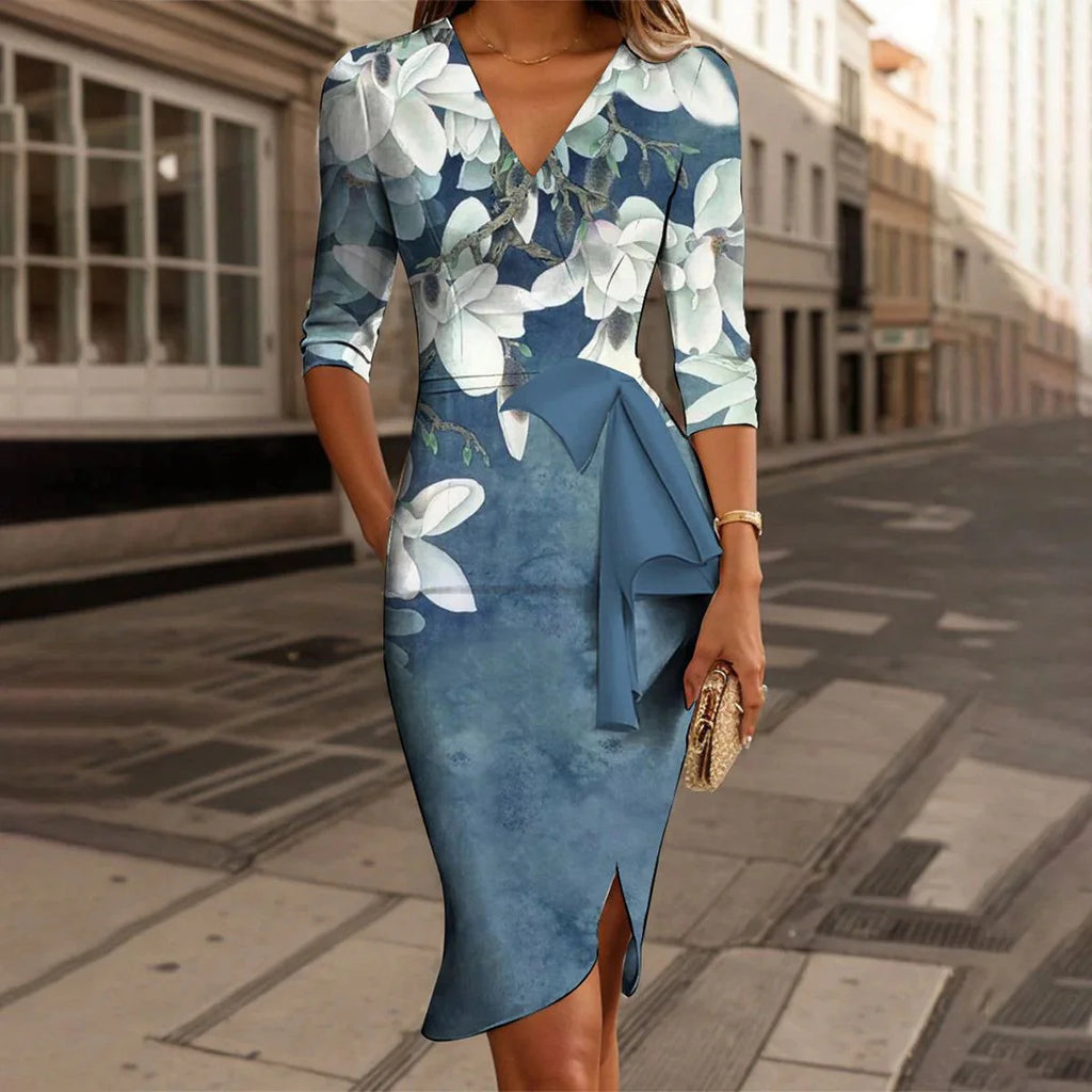 Maren - Elegante minidress con scollo a V