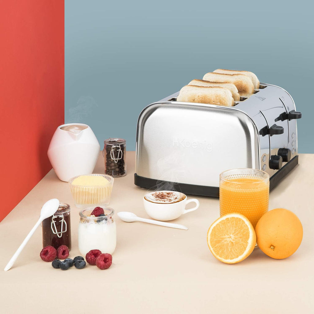 H.KOENIG TOS32 Tostapane 4 fette, acciaio inox
